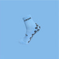 Sky Blue Quarter Grip Socks